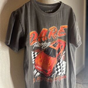 D.A.R.E. Racing Graphic T-Shirt - Grey